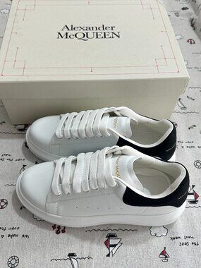 Alexander McQueen Classic Platform White Sneakers